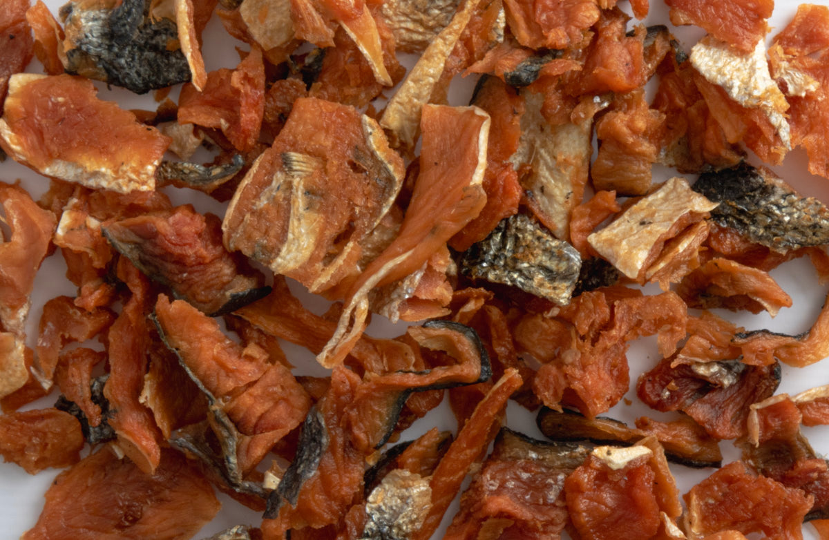 Bites de Salmón Deshidratado 100% Natural