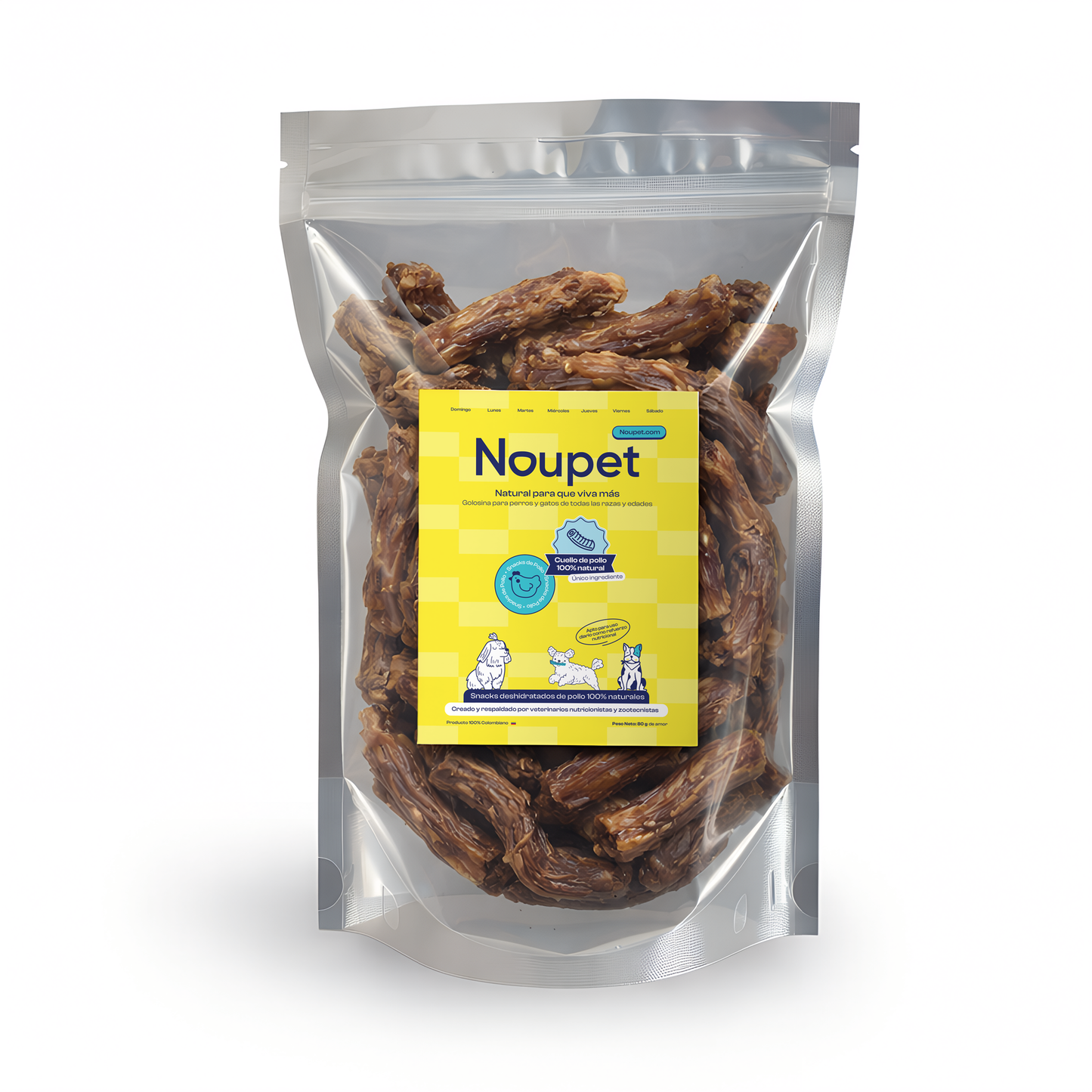 Cuellos de pollo deshidratados- Noupet