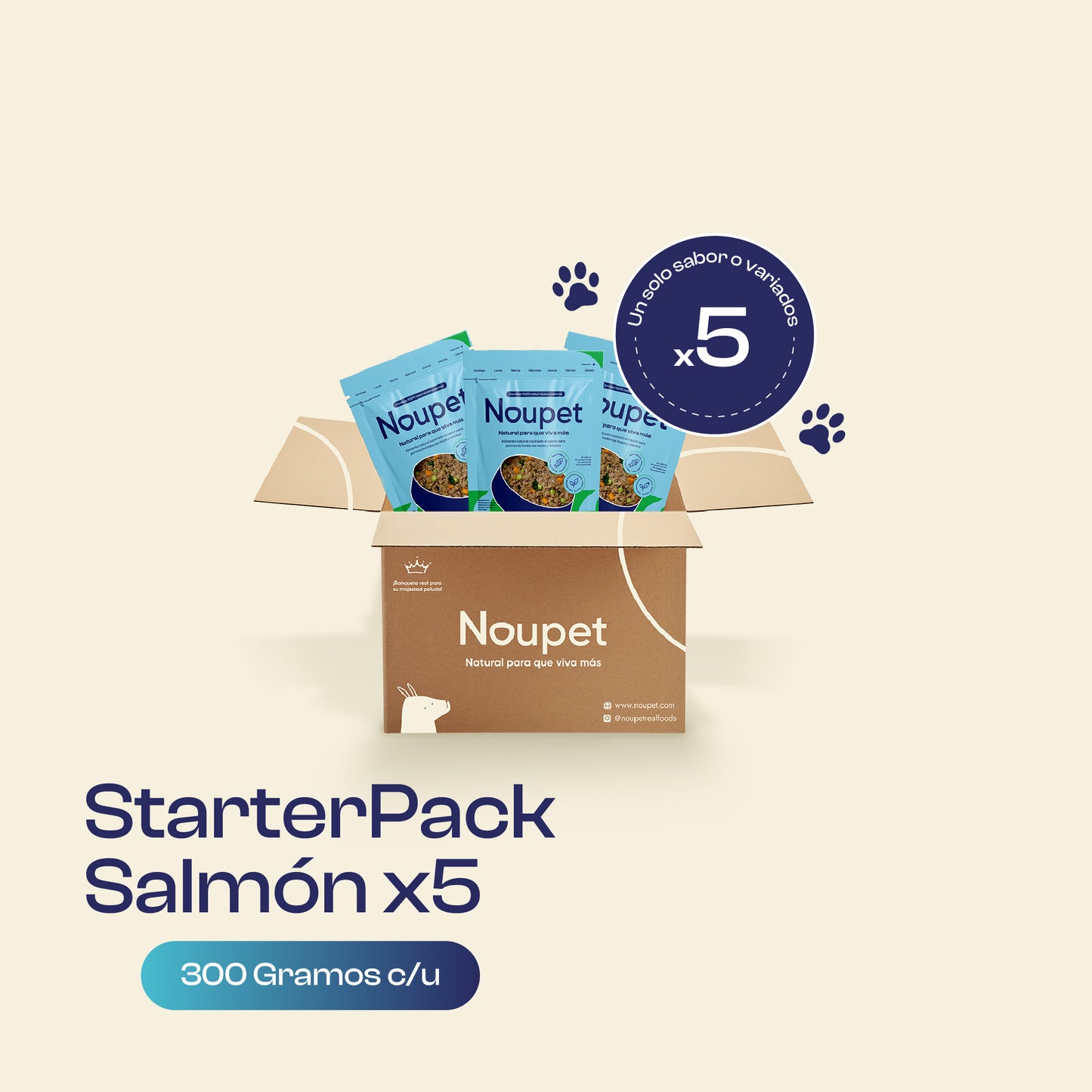 StarterPack Noupet 5x 300g