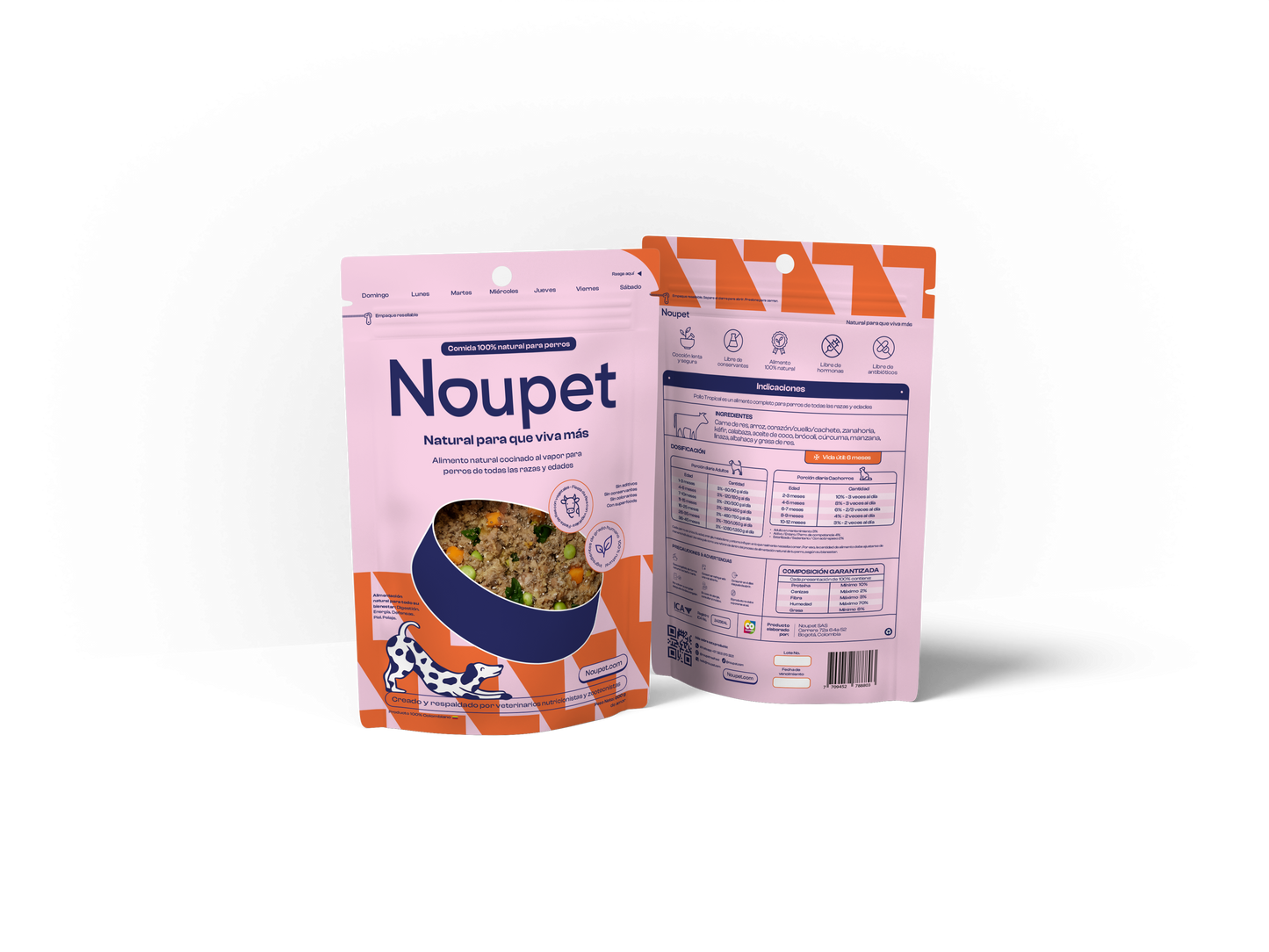 Fiesta de Res con Vegetales Alimento Natural cocinado Noupet