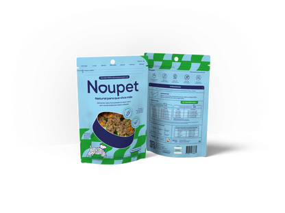 Menú Marino (Salmón) Alimento Natural cocinado Noupet