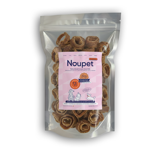 Aros de Tráquea de Res Deshidratada- Premios o Snacks Noupet