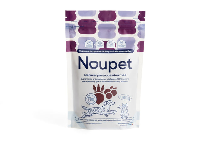 Remolacha y Arándanos en Polvo Noupet - empaque 300 g
