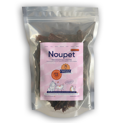 Corazón de Res Deshidratado de Premios o Snacks - Noupet