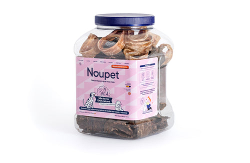 Mix de Res deshidratados (corazón, tráquea, hígado, pulmón) 100% natural Noupet