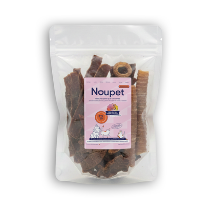 Mix de Res Deshidratados- premios o snacks Noupet