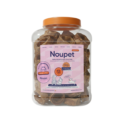 Aros de Tráquea de Res deshidratada 100% natural Noupet