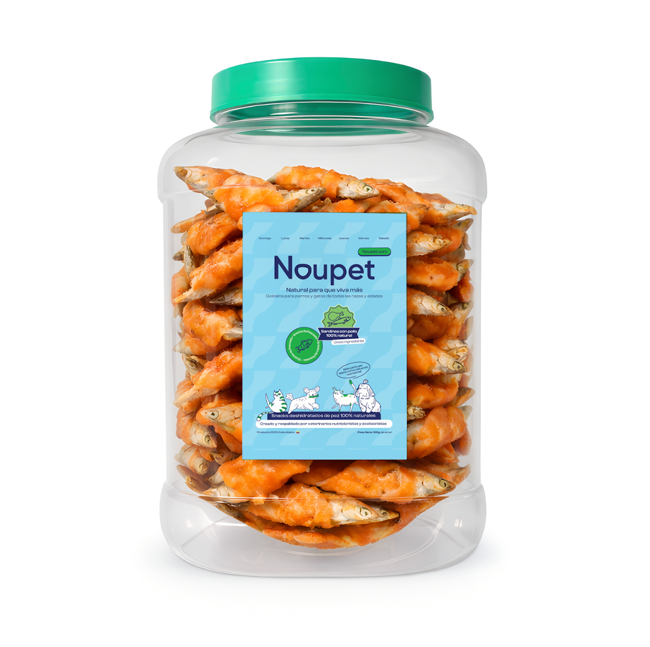 Sardinítas con Pollo deshidratadas Noupet