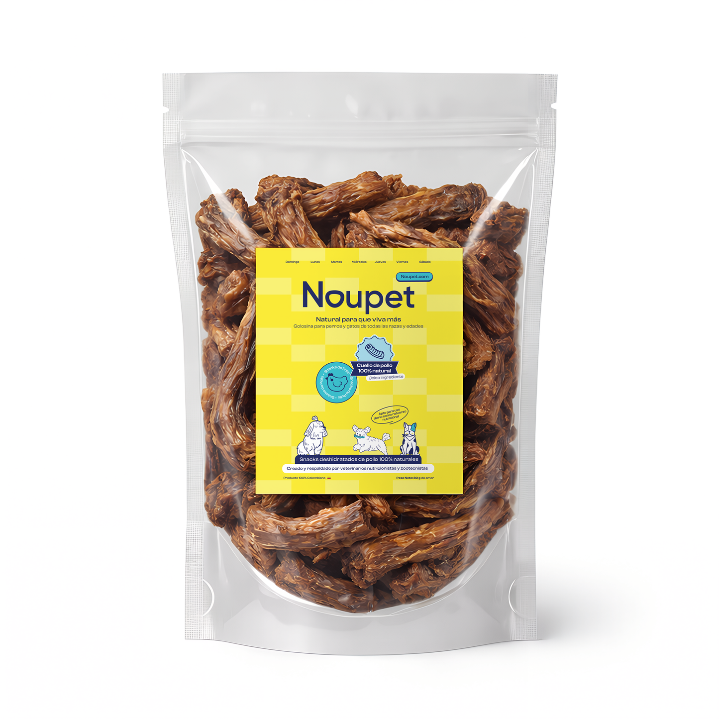 Cuellos de pollo deshidratados- Noupet