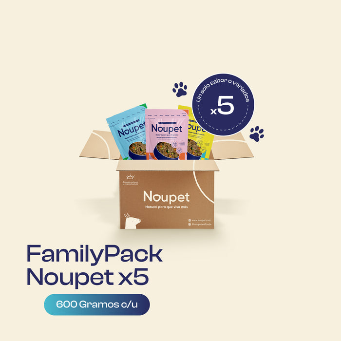 FamilyPack Noupet 5x 600g