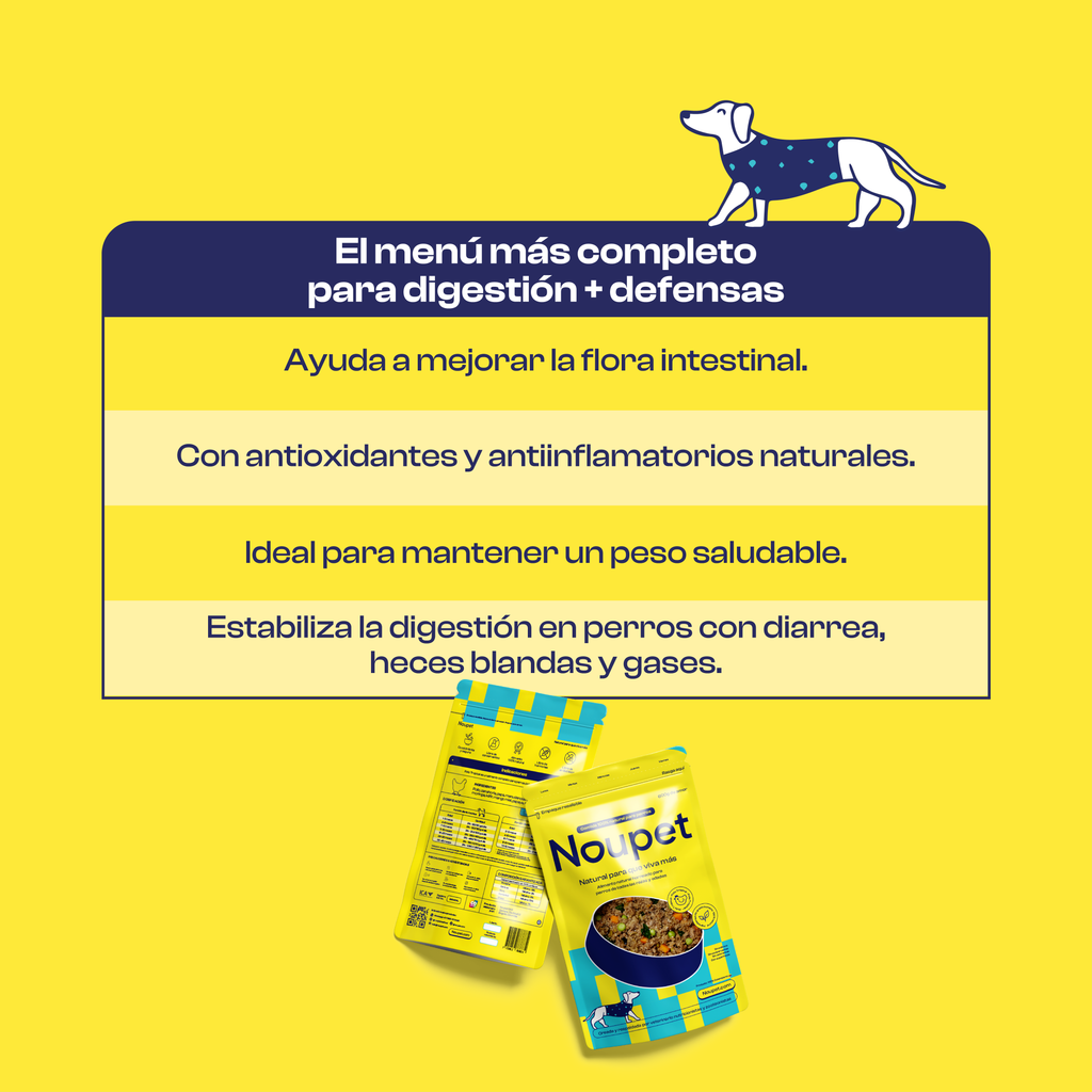 Pollo Tropical 300 g- Alimento Natural cocinado Noupet