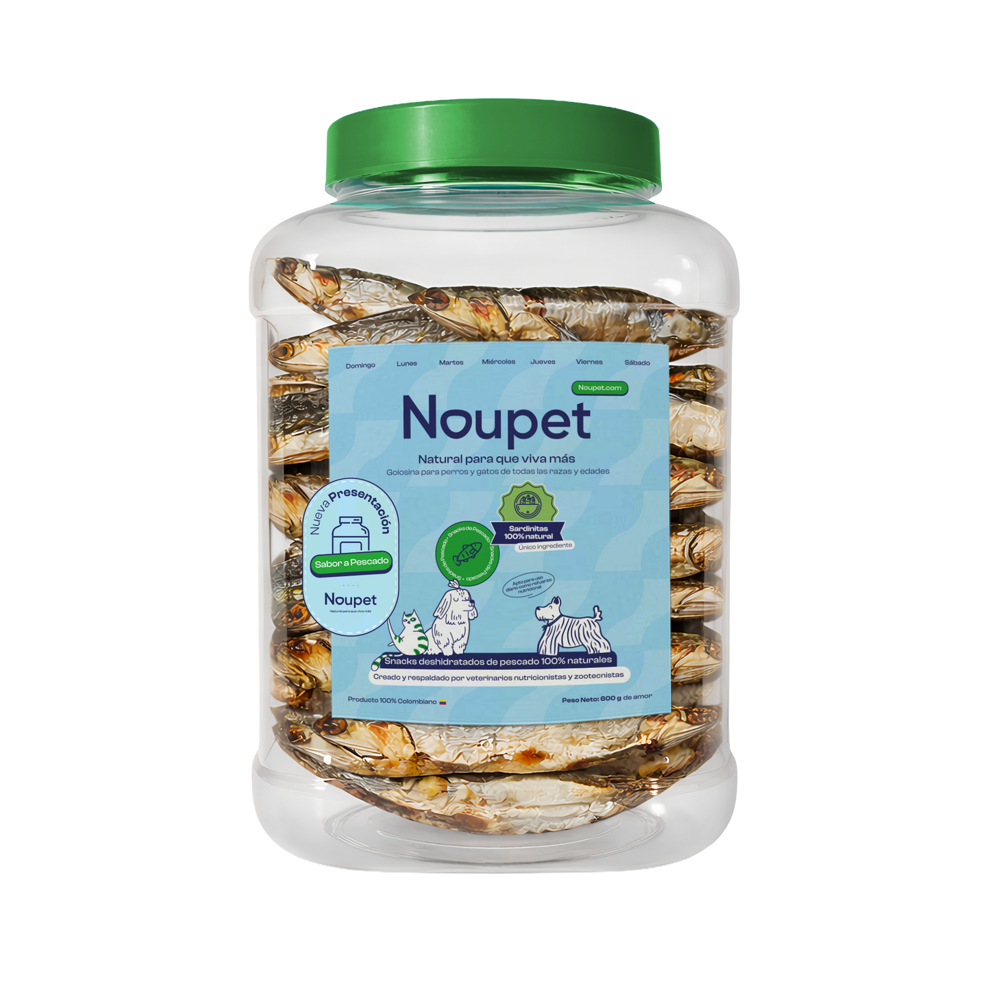 Sardinas Deshidratadas 100% natural Noupet