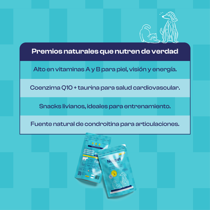 Mix de Res Deshidratados- premios o snacks Noupet