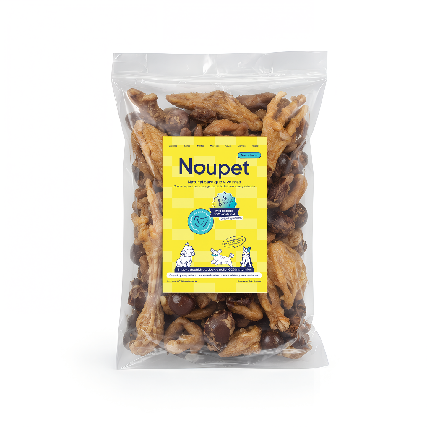 Mix de pollo deshidratado 100% natural Noupet